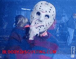 Robert Englund With Jasons Mask