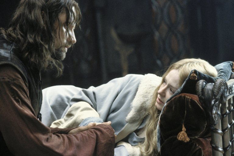 Aragorn comforts Eowyn